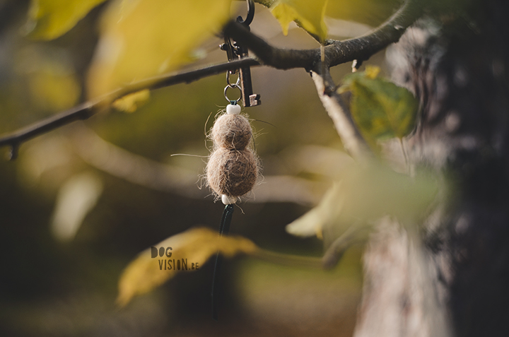 Felting dog hair, keyring | www.DOGvision.eu